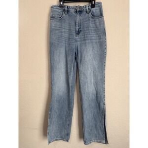 PacSun 90s Boyfriend Jeans Women's Size 28 Light Wash Denim‎ High Rise Slit